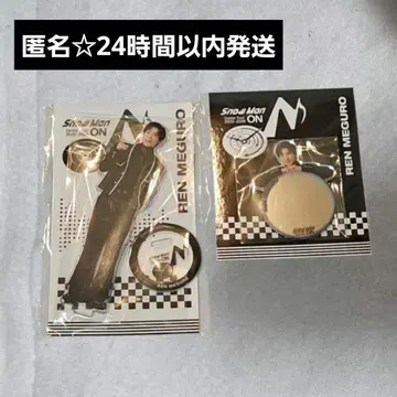 메구로 렌 아크릴 스탠드 거울 스티커 SnowMan on