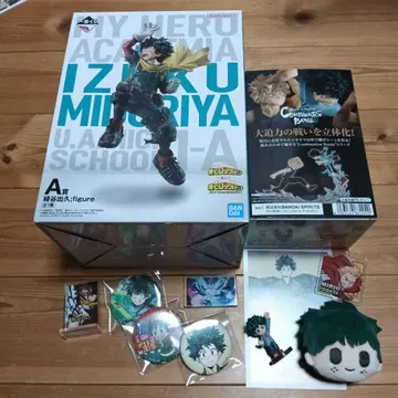 미도리야 이즈쿠 피규어 특전 키링 캔뱃지 아크릴 블록