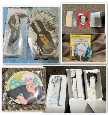 고죠 사토루 주술회전 고죠 캔뱃지 아크릴 스탠드 게토 스구루 미겔 세트