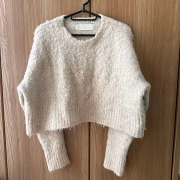 [ TODAYFUL ] 크롭 기장 복슬복슬 Knit 아이보리