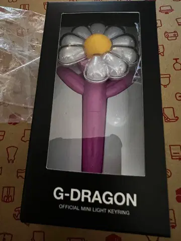 지드래곤 미니 응원봉 키링 (핑크)