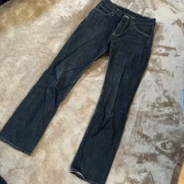 mens wrangler 다크 블루 데님 팬츠