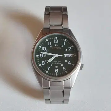 SEIKO 자동 태엽 손목시계 7S26-3060 카키