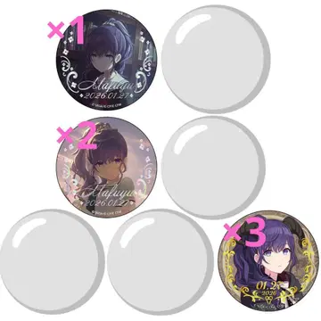 아사히나 마후유 캔뱃지 해피 컬렉션 복권 벌스데이 프로세카 하피콜레