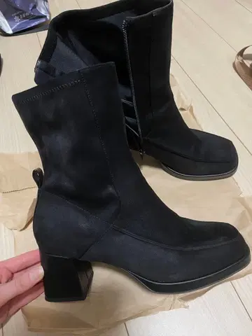 Oriental Traffic 블랙 힐 부츠 LL 사이즈