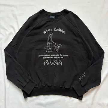 muta MARINE 맨투맨 5 블랙 래글런 일본제