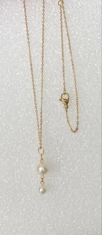진주 펜던트 목걸이 골드색 체인 2