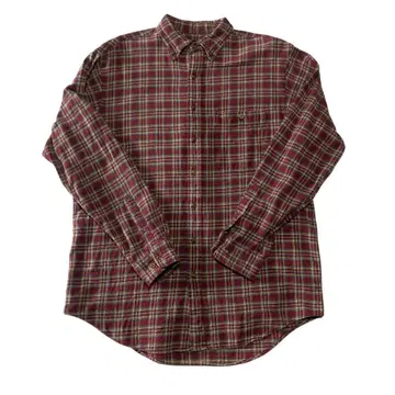 90's LANDS' END 체크 플란넬 셔츠