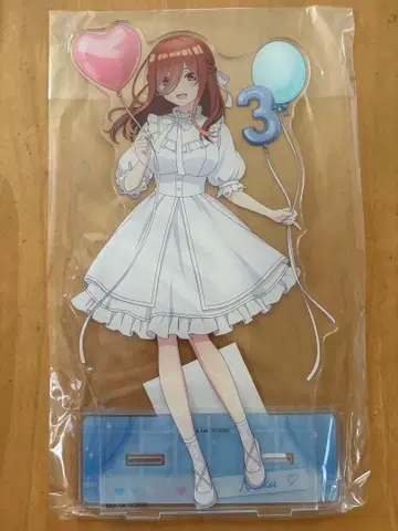 영화 5등분의 신부 나카노 미쿠 럭키 캔뱃지 벌룬 MEGA 아크릴 스탠드