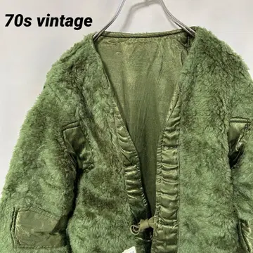 N-6291 70s 그리스군 유로 밀리터리 보아 라이너 자켓 M