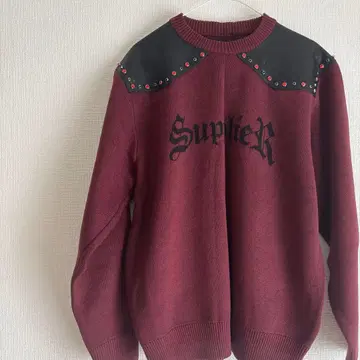 supplier 빨간색 니트 가죽