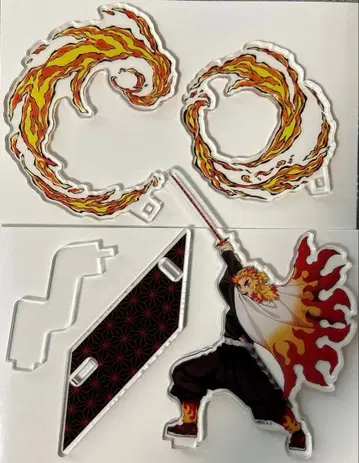 귀멸의 칼날 팝업 아크릴 스탠드 렌고쿠&카마도