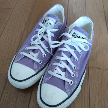 CONVERSE 퍼플 로우컷 스니커즈