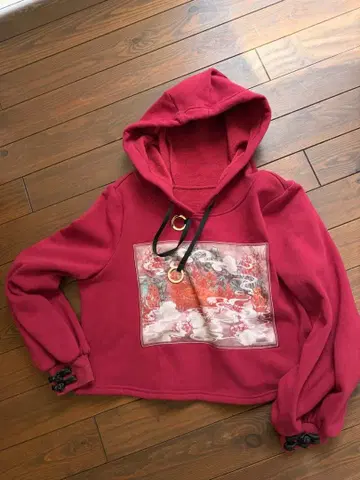 To Alice / 투 앨리스 크롭 후디 후드티