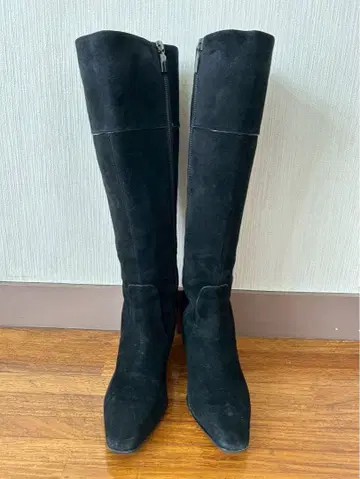 브루노말리 블랙 스웨이드 롱 부츠