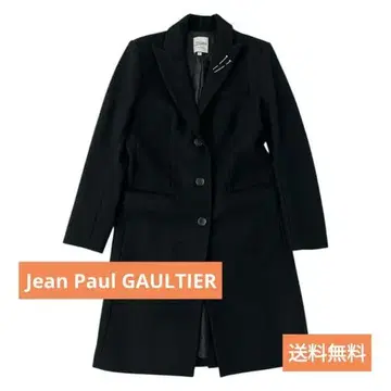 Jean Paul GAULTIER 울 블렌드 롱 코트 블랙 40