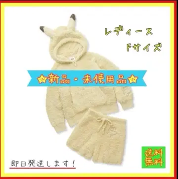 [ 새상품 ] 포켓몬 슬립 젤라토 피카츄 후드티 & 숏팬츠 세트