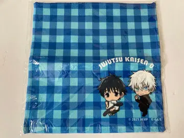 주술회전0 콜라보 카페본점 SD 캐릭터 극세사 미니 타월 고죠 오토모