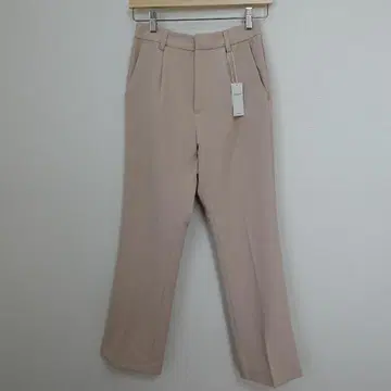 미사용 새상품 INGNI 잉그 세미 플레어 센터 프레스 팬츠 베이지 F