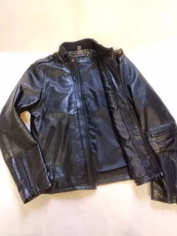 [ 새상품급 ] 라이더 자켓 가죽 빔즈 사이즈 L 블랙