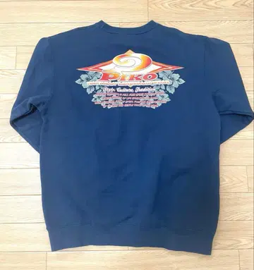 90s 피코 piko 맨투맨 네이비 백 프린트 M