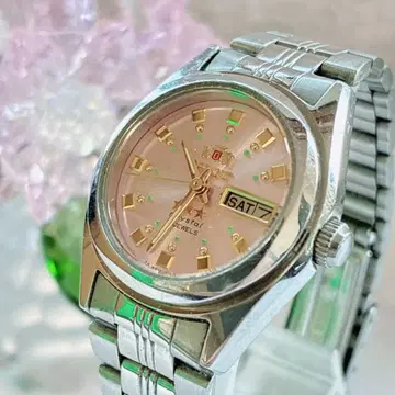 ORIENT 오리엔트 쓰리스타 NQ1X-Q1 자동 와인딩 손목시계 핑크