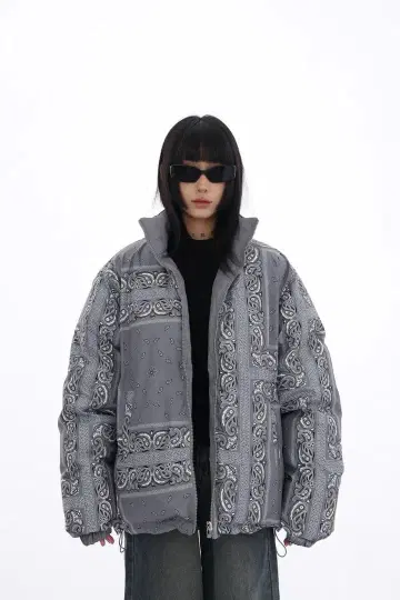 리버서블 다운 자켓 드로 코드 지하인 온라인 y2k