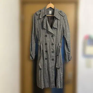 허그아워 Hug O war 헤링본 트렌치코트