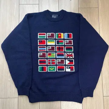 Bob's Tailor 네이비 크루넥 스웨터