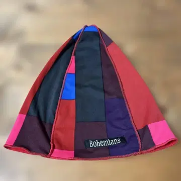 보헤미안즈 보헤미안 패치워크 니트 모자