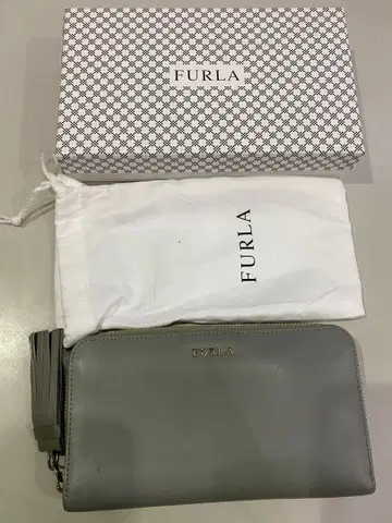 FURLA 훌라 장지갑 라이트 그린 더스트백, 박스 포함