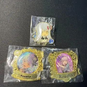 Roselia 미나토 유키나 핀즈 핀 배지 3종 세트 묶음 판매 뱅드림