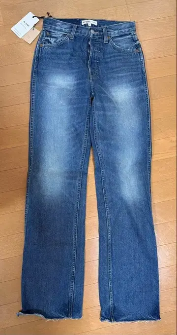 택 포함 새상품 RE/DONE 블루 데님 25 리던 청바지