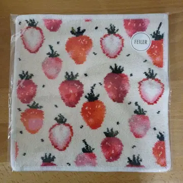 페이러 타월 손수건 스트로베리 도트