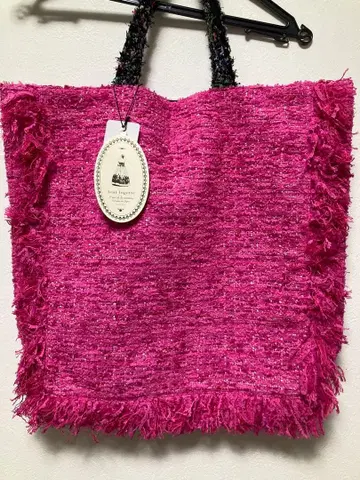 미사용 새상품 룰르 로제트 이벤트 한정판 트위드 bag 핑크