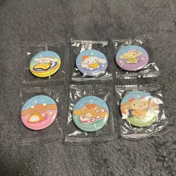 쿠라스시 콜라보 시나모롤 캔뱃지 6개 세트