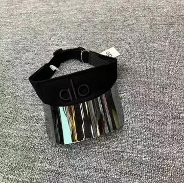 alo 블랙 선바이저 거울 쉴드