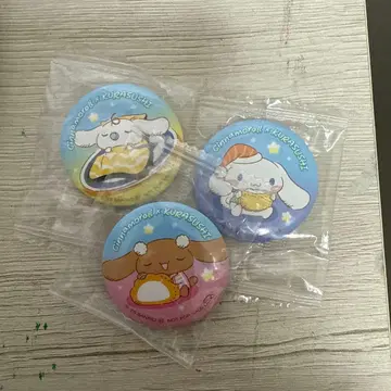 시나모롤 x 쿠라스시 캔뱃지 3개 세트
