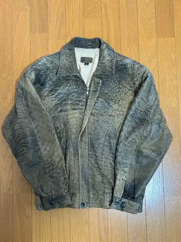 브라운 가죽 자켓 플라이트 자켓