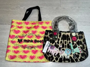 [ 미사용 새상품 ] Think Bee ! 스마일 라이온 미니 토트백