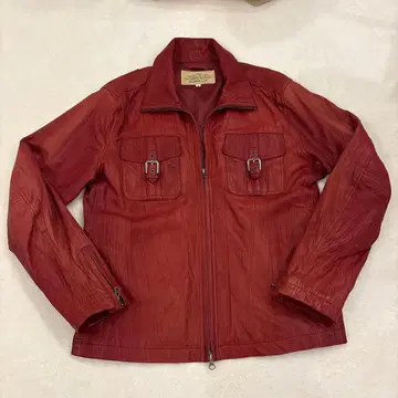 AVIREX 가죽 자켓 XL 레드
