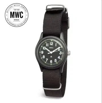 MWC 아날로그 손목시계 블랙(배터리 없음)