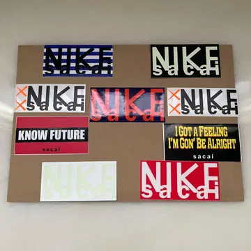 NIKE sacai 콜라보 스티커 세트