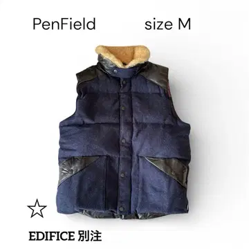 에디피스 별주 펜필드 무스탕 가죽 다운 베스트 M