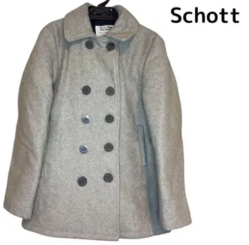 Schott 샷 740N 남성용 피코트 그레이 LL 40