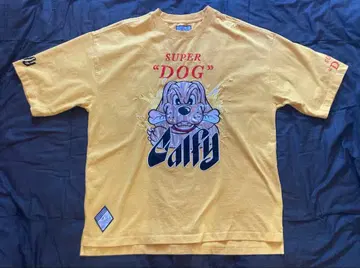 GALFY 갈피 T셔츠 대형견 SUPERDOG 옐로우 컬러