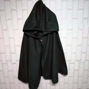 고품질 진격의 거인 조사병단 망토 판초풍 애니메이션 코스프레 다크 그린