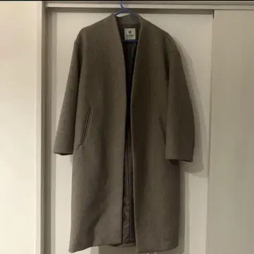 nano UNIVERSE 노카라 롱 코트 그레이