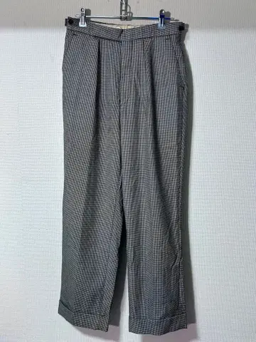 빈티지 올드 영국제 슬랙스 트라우저 체크 팬츠 하운드투스