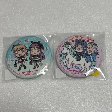 러브 라이브 선샤인 마치아루키 캔뱃지 크리스마스 오쇼가츠